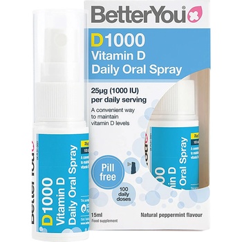 BetterYou D1000 Орален спрей, 15 ml, 100 дневни дози, Better You