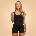 GymBeam BeastPink Дамски гащеризон Breeze Black L