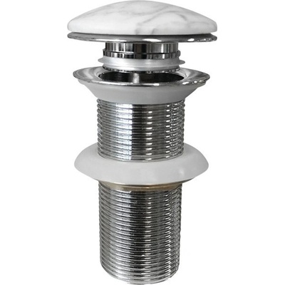 Sapho Block Umývadlový výtok 5/4, click-pressure, zátka biela carrara mat 2401-941