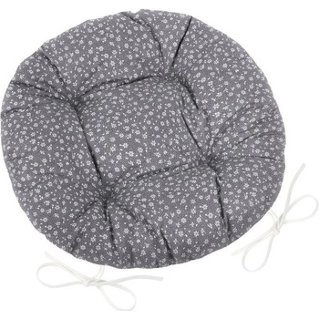 Bellatex Adéla prošívaný šedý kvítek 40 cm