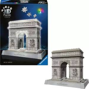 Ravensburger - Puzzle Arc De Triomphe 3D LED - 200 piese