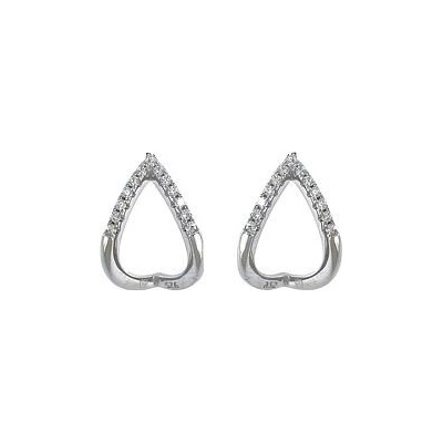 Infinitysilver stříbrné náušnice trojúhelníčky pod ucho L4361303