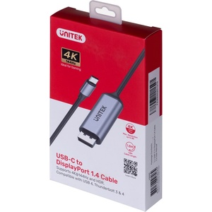 Unitek V1423C Адаптер USB-C към DisplayPort 1.4, 8K, 1.8m (V1423C)