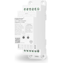 ZigBee řídící jednotka na DIN lištu 5v1 Mi-Light TZ5 pro LED pásky 2,4GHz+ZigBee 3.0