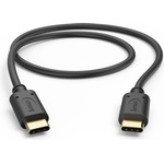 Hama Кабел за зареждане, usb-c - usb-c, 0, 5 м, черен (hama-201706) - pcbuild