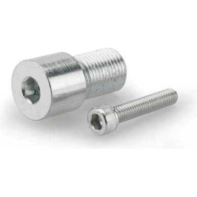 Adaptér na zpětné zrcátko PUIG MP 9583P stříbrná bar end