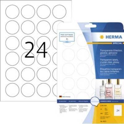 Herma 8023 Fóliové etikety 40 mm fólie lesklá transparentní 600 ks