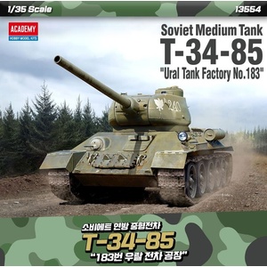 Academy Съветски среден танк T-34-85 ' Ural Tank Factory No. 183' (13554)