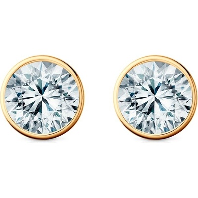 SAVICKI Náušnice The Journey žluté zlato laboratorní diamanty TJ-K02-BR-050-LAB-Z