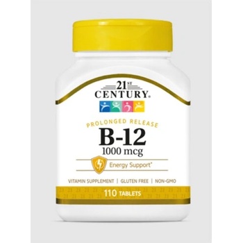 21st Century Vitamin B-12 1000mcg - Удължено освобождаване | 110 tabs (9086)