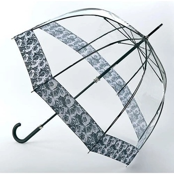 Fulton dámský průhledný holový deštník Birdcage 2 luxE PHOTO ROSE L866