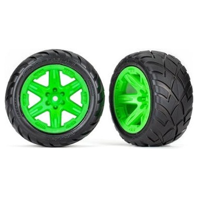Traxxas колело 2.8", диск RXT зелен, гума Anaconda (4WD преден/заден, 2WD преден) (2)
