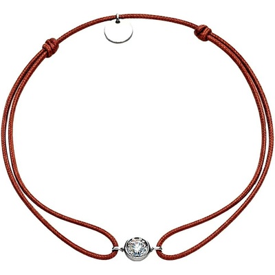 Zlaton Náramek bílé zlato 0.25g s diamantem 0.030ct N07112501372