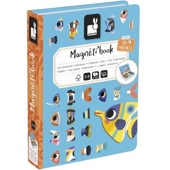 Janod Magnetibook Тропически риби Магнитна книга за деца