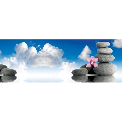 Preinterier FT5624 Fototapeta na stenu Zen kamene v oblakoch vlies 620cm x 219cm