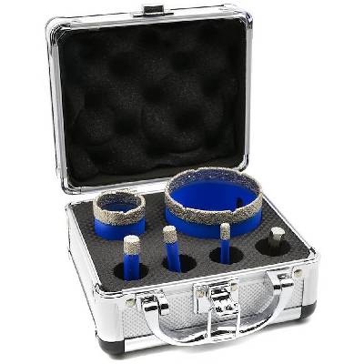GEKO Sada diamantových vŕtacích koruniek na dlaždice 6-68mm 6ks.