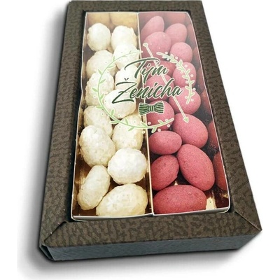 Sablio Mandle v čokoládě Tým ženicha motýlek 2 x 80 g