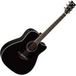 Yamaha FGX830C Black Електро-акустична китара Дреднаут