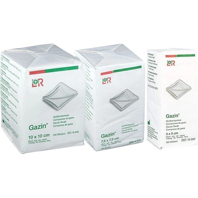 Lohmann & Rauscher Gazin gázové štvorce 7,5cm x 7,5cm nesterilné 100ks