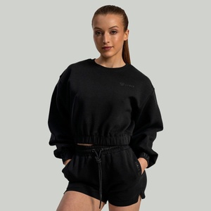 GymBeam STRIX Дамска блуза Lunar Cropped Black M