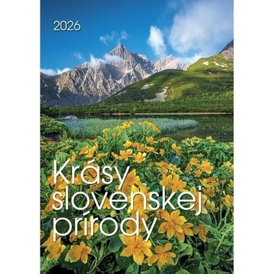 Nástenný 24 x 34 cm Krásy slovenskej prírody 2026