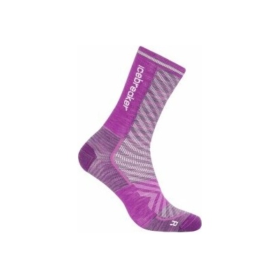Icebreaker Merino Blend Run+ Ultralight Crew Women fialová