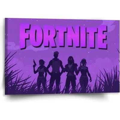 Sablio Obraz FORTNITE Fialová silueta - 120x80 cm