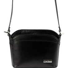 Mia More malá kožená crossbody kabelka no. 009 černá