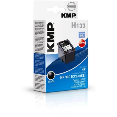 Compatible KMP HP CC640EE Nr. 300 черна печатаща касета H133 (1710,4811)