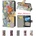 Huawei Ascend Y530 Painted Wallet Кожен Калъф + Протектор