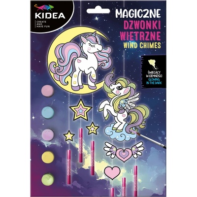 Kidea Magická zvonkohra Unicorn svítící ve tmě