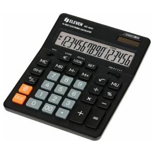 Eleven Eleven Calculator SDC664S, Black, Desktop, 16 Seats, Dual Power, LCD Калкулатори