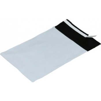 Obálka plastová samolepiaca bielo-čierna 325x425, hr. 0,06 - 100 ks