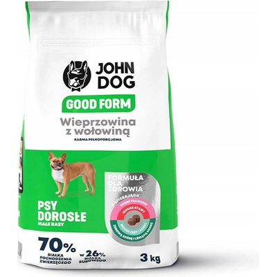 John Dog Good Form malá plemena Vepřové a hovězí maso 3 kg