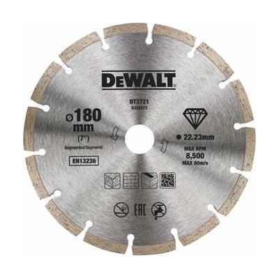 DeWALT DT3721 Diamantový kotouč se segmentovaným obvodem, suché řezání, 180 mm