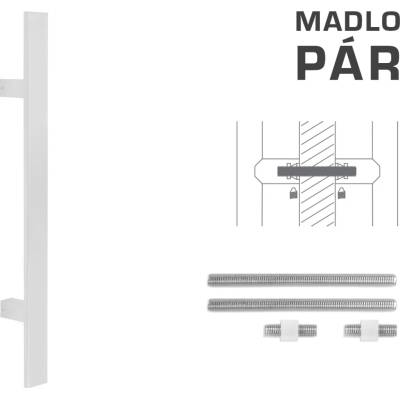 MPkovania FT - MADLO kód K41S 40x10 mm UN pár Rozteč madla: 210 mm, Rozmer profilu madla: 40x10 mm, Dĺžka: 400 mm