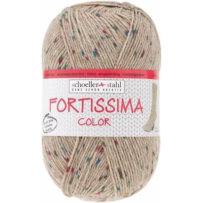 Schoeller Stahl Fortissima color tweed 574 Hnědá