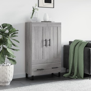 vidaXL Висок шкаф, сив сонома, 69, 5x31x115 см, инженерно дърво (830354)