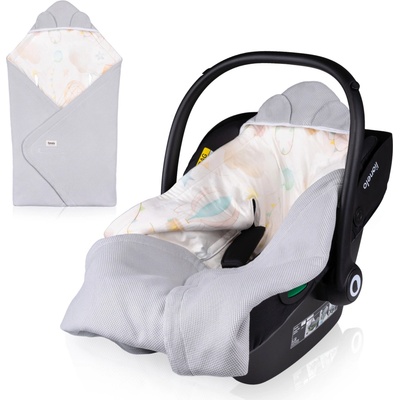 Lionelo Travel Swaddle Blanket Grey Balloon