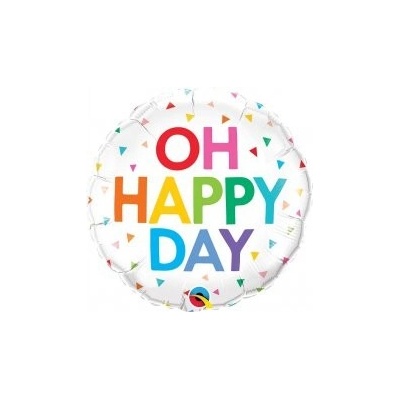 Kruh OH HAPPY DAY 18" 45 cm fóliový balónek