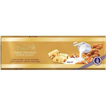 Lindt biela čokoláda s mandľami 300 g