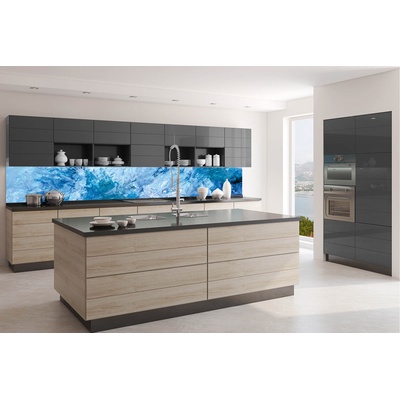 DIMEX ART Фототапет за кухня - син абстракт 350 x 60 см