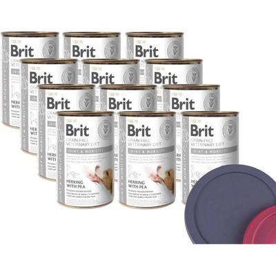 Brit Veterinary Diet Dog Grain Free Joint & Mobility Herring with Pea 12 x 400 g