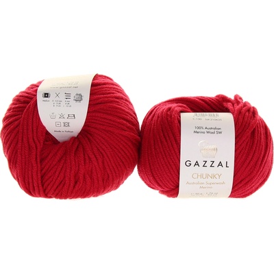 Gazzal Chunky 150 červená