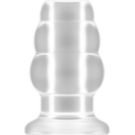Sono No. 50 Medium Hollow Tunnel Butt Plug 4 Inch Transparent