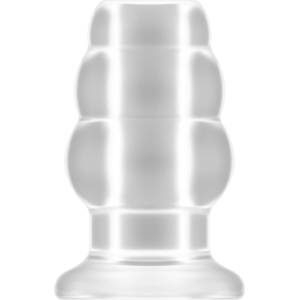 Sono No. 50 Medium Hollow Tunnel Butt Plug 4 Inch Transparent