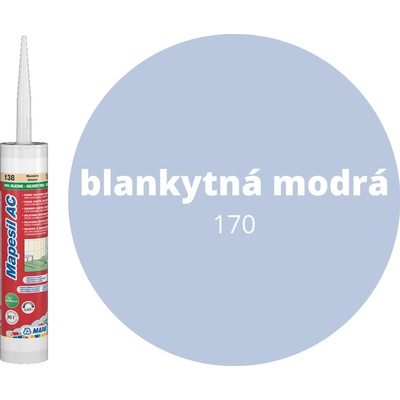 MAPEI silikón Mapesil AC 170, blankytná modrá (310 ml)