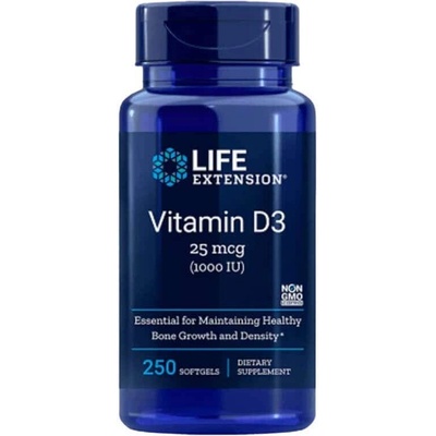 Life Extension Vitamín D3 1000 IU 250 kapsúl