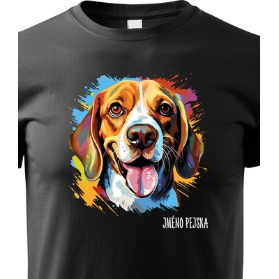 Dětské tričko Bígl Černá Canvas Dětské tričko 2425