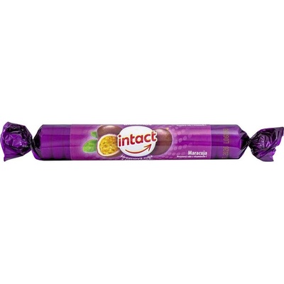 Intact Rolička hroznový cukor s vitamínom C Marakuja 40 g